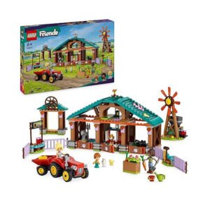 LEGO Friends Albergue de Animales de Granja de Juguete, Idea de Regalo para Niñas y Niños de 6 Años o Más, Set con Figuras de Vaca, Cabra, Gallina y Pollitos y 2 Mini Muñecos de Personajes 42617
